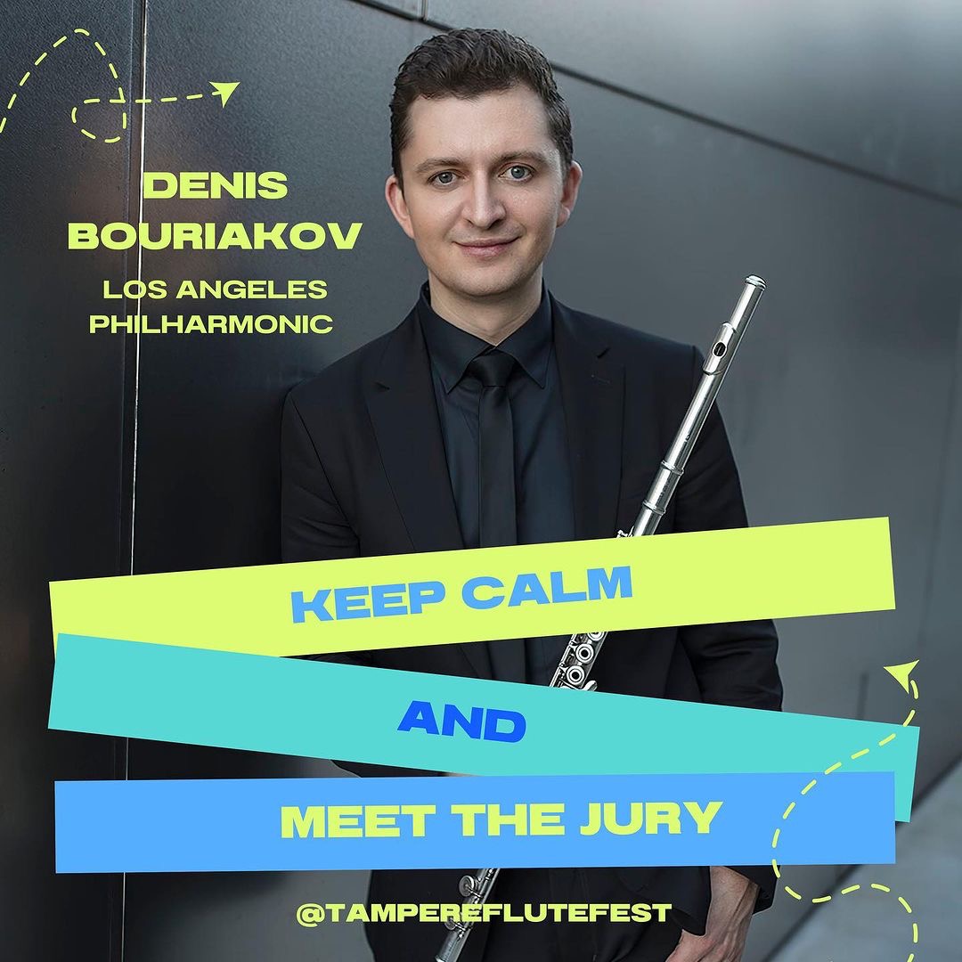 Denis Bouriakov Head of Jury at Tampere Flute Fest